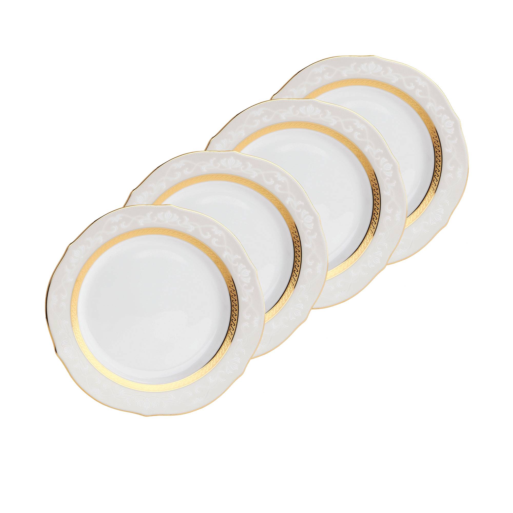Noritake Hampshire Gold Lunch Plate 23cm Set of 4 | Kitchen Warehouse